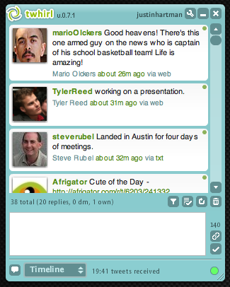 Twhirl Twitter Screen